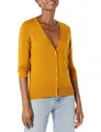 Damen Cardigan XL Karamell V-Ausschnitt leicht Übergröße Amazon Essentials