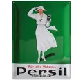 Nostalgic-Art Metallschild Blechschild 30 x 40 cm - Persil - Weiße Dame Grün