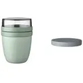 Mepal | Lunchpot Switch Ellipse | mach aus deinem Lunchpot einen Snackpot | praktischer Müslibecher | geeignet für Tiefkühler, Mikrowelle & Spülma