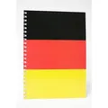 ADINA Premium Collegeblock Kollegblock "Deutschlandfahne" A4 liniert 80 Blatt 90g/qm Lineatur 27