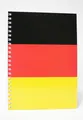 ADINA Premium Collegeblock Kollegblock "Deutschlandfahne" A4 liniert 80 Blatt 90