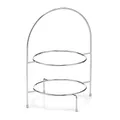 ZELLER PRESENT SCHÖNER LEBEN. PRAKTISCH WOHNEN. 27381 Etagere, Metall, Silber, 29 x 27 x 39 cm