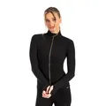 SMILODOX Sportjacke Damen Kenna, Laufjacke mit Stehkragen, Sport Oberteil mit tailliertem Schnitt & Daumenlöchern, Körperbetonte Sportjacke, Fitness Oberteil ideal für Freizeit, Sport, Laufen & Yoga