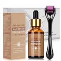 Dermaroller Set 0,5 mm Microneedling Hautroller mit Haarwachstum Serum 30 ml
