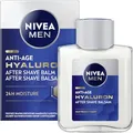 NIVEA MEN Anti-Age Hyaluron After Shave Balsam, erfrischendes After Shave für Männer mit Hyaluron für 24h Feuchtigkeit, beruhigende Gesichtspflege nach der Rasur (100 ml)