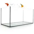 Aquarium Becken rechteckig standard Größen Glas Aquariumbecken Garnelenaquarium Mini Aquarium Salzwasseraquarium Nanobecken 60x30x30