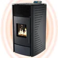 Pelletofen 13,6 kW  bis 300m³ Wochenprogramm Auto-Reinig. ECO & mech.Reinigung