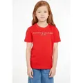 Tommy Hilfiger T-Shirt ESSENTIAL TEE Kinder Kids Junior MiniMe,für Jungen und Mädchen rot 110 (5J)