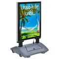 update displays Kundenstopper WindPro LED silber DIN A1 2 Fächer 74,0 x 63,0 x 122,3 cm, 1 St.