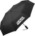 Huuraa Regenschirm Save Water Drink Secco Sektflasche 98cm Schwarz Sturmfest Taschenschirm Geschenkidee