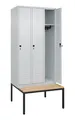 C+P Spind Classic PLUS 3Abteile 2120x900x815mm l.gr/l.gr