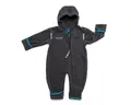 Hoppediz Overall Hoppediz Fleece-Overall 80-86 anthrazit (1-tlg) Baumwollfleece Overall Fleeceoverall Kurzjacke