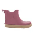 3Kamido GoEasy Kindergummistiefel – Chelsea Boots, Barfußschuhe, kurze Kindergummistiefel modisch, mit reflektierendem Streifen, antibakterieller Innensohle und rutschfester Sohle (dunkelrosa 24/25)