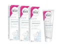 Enthaarungscreme Bikini Zone & Achseln 3er Pack bei sensibler Haut für seidig glatte Haut bis zu 2x länger als bei einer Rasur Veet Bikini & Achseln Haarentfernungscreme 3x100ml