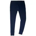 HERMKO Lange Unterhose 3570 ohne Eingriff, 100 % 100 % Bio-Baumwolle, Dehnbund blau D 7 = EU XL