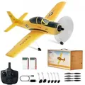 VEVOR RC-Flugzeug, 2,4 GHz 4-Kanal-Fernsteuerungsflugzeug mit 6-Achsen-Gyrostabilisator, flugbereites Trainerflugzeug-Spielzeug mit 2 Batterien
