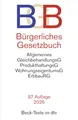 Bürgerliches Gesetzbuch: mit Allgemeinem Gleichbehandlungsgesetz, Produkthaftungsgesetz, Wohnungseigentumsgesetz, Beurkundungsgesetz und Erbbaurechtsgesetz (Beck-Texte im dtv)