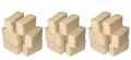 BURI Holzbriketts Holzbriketts 3x 10kg naturbelassen Kaminbrikett Heizbrikett Brennholz