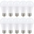 10 x LED Leuchtmittel 9W = 60W E27 opal matt 820lm Birnenform A60 warmweiß 3000K