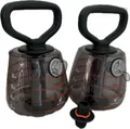 2 x Kettlebell Kugelhantel Schwunghantel Kugelgewicht 2-in-1 Hybrid Fitt Bell