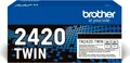 Brother TN2420 TWIN 2er-Pack Hohe Ergiebigkeit Schwarz original Tonerpatrone für DCP-L2510 L2530 L2537 L2550 HL-L2350 L2370 L2375 MFC-L2713 L2730 L2750 (TN2420TWIN)