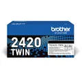 BROTHER TN-2420TWIN Toner Cartridge, Black, Twin Pack, High Yield, includes 2 x