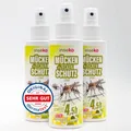 inseko 3x Mücken- und Zeckenschutz Spray 100ml – DEET frei - Insektenschutz für Haut & Kleidung – Anti Mückenspray & Zeckenspray – Ideal für Outdoor, Camping & Tropenreisen – Made in Germany