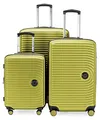 Hauptstadtkoffer Mitte - 3er Kofferset - Handgepäckskoffer 55 cm, mittelgroßer Koffer 68 cm + großer Reisekoffer 77 cm, Hartschale ABS, TSA, Farn