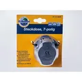 Filmer 36668 Steckdose 7 polig aus Metall