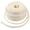 Parain Sisalseil für Kratzbaum Kratzsaule Katzenbaum Katzen Natürlich Sisal Seil Weiß 6mm 20m