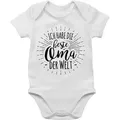 Shirtracer Shirtbody Ich habe die beste Oma der Welt Sprüche Baby weiß 3/6 Monate