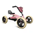 BERG Buzzy Pink Go-Kart für Kinder ab 2 Jahren, rosa Tretfahrzeug Kettcar, Kindergokart Tretauto mit verstellbarem Lenker und Sitz