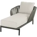 Hartman Arezzo Loungeliege Aluminium/Rope - Schwarz