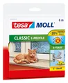 Tesa E-Profil-Dichtung braun 6 m x 9 mm 5463 - 10 Stück - 05463-121-00
