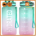 Wasserflasche Zeitmarkierung Tritan BPA frei Auslaufsicher Sport Fitness Reise