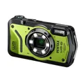 PENTAX WG-8 Grüne Allwetter-Abenteuerkamera mit hervorragender Wasserdichtigkeit, Staubdichtigkeit und Stoßfestigkeit, vielseitig einsetzbarem Ringlicht für Makrofotografie und Webcam-Funktion