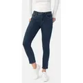 STOOKER WOMEN 5-Pocket-Jeans Florenz Denim Slim Fit Jeans Slim Fit Casual Clean Wash Denim Jeans für Damen blau 36
