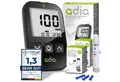ADIA Blutzuckermessgerät adia Blutzuckermessgerät, Set mit 110 Streifen und Lanzetten
