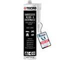 1x370g TECPO KAROSSERIE KLEBE und DICHTMASSE SCHWARZ KAROSSERIEKLEBER KLEBEMASSE