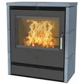 Fireplace Kaminofen Fireplace Rönky Speckstein Dauerbrandofen R2541, 10 kW, Dauerbrandofen, Dauerbrandofen schwarz