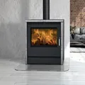 Fireplace Rönky Dauerbrandofen Speckstein 10 kW Kaminofen Stahl Schwarz Kamin