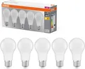 5 Stk OSRAM LED Base Classic A 60 8 W/827 E27 Warmweiss