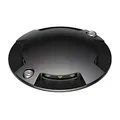 ledscom.de LED Bodenleuchte, Wegmarkierung BUNDA für außen, IP67, 4-flammig, schwarz, rund, 70mm Ø, kaltweiß