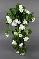 Geranienhänger 70cm weiß ZF Kunstpflanzen künstliche Geranie Blume