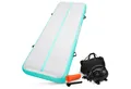 NEOLYMP Turnmatte Air Matte Track - Tumbling Matte 3m - Turnmatte Kinder & Erwachsene (Turnmatte mit Luftpumpe, Reparaturset & Tasche und Aufbauanleitung), Rutschfeste Gymnastikmatte - Sportmatte mit Luftpumpe, Reparaturset