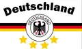 Flagge Deutschland  WEISS 4 STERNE 90 x 150 cm Die Mannschaft Weltmeisterschaft