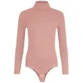 Evoni Body Langarmbody mit Hochkragen rosa S(36)