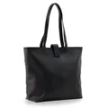 Gusti Shopper Leder Alexandra – Große Damen Ledertasche, geräumiger Shopper für Uni, Arbeit & Alltag, echtes Leder, Platz für Laptop bis 15 Zoll, schwarz, elegant & robust