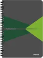 Leitz 44980025 Office Collegeblock A5 kariert spiralgebunden PP Einband Rot