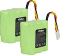 vhbw 2x Akku kompatibel mit Neato XV-11, XV-25, XV Essential, XV-21, XV-12, XV-14, XV-15, Signature Pro Saugroboter (3500 mAh, 7,2 V, NiMH)